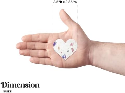 24 Favor Set, Mixed Heart Gift Wrap Tags with Wildflower Seeds - Image 2