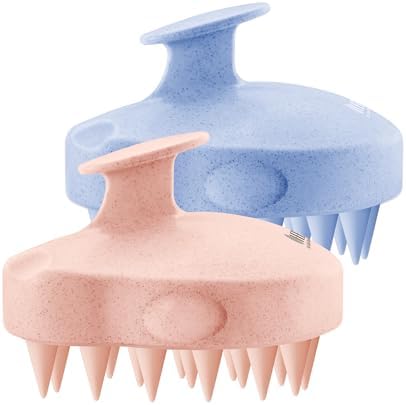 HEETA 2-Pack Large Scalp Massager Scrubber Shampoo Brush for Hair Growth by HEETA