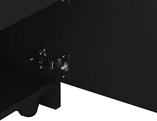 Salon Wood Rolling Drawer Cabinet Salon Trolley Spa 3-layer Cabinet Equipment with A Lock Hair Dryer Holder Stylist Equipment Drawer Hairdressing Cabinet Storage Station (Black) - Image 7