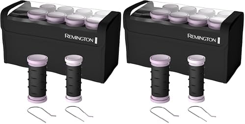 Remington Compact Ceramic Hot Rollers, Hair Roller Set, 10 Count (Pack of 2) by Remington
