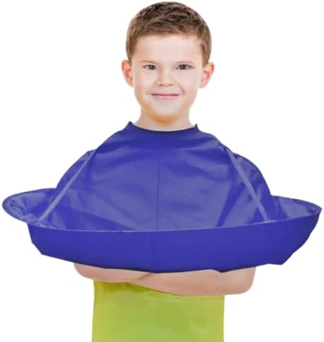 Hair Cutting Cape, Haircut Umbrella Barber Cloak Home Salon Foldable Hairdressing Capes, Anti-static Adjustable Neck Size by Unknown
