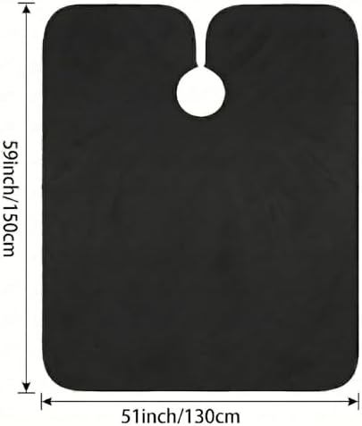 Waterproof Barber Cape 51"x59" Anti-Static Salon Cape with Adjustable Snap Closure for Hairdressing - Image 2