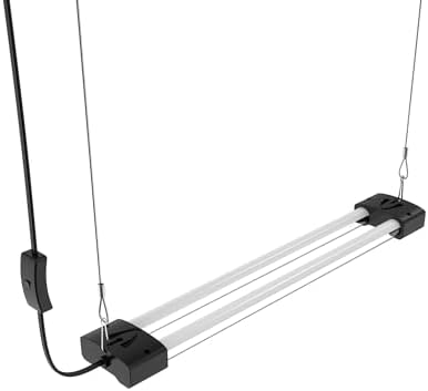 BoostGro LED Seed Starter Grow Light Full Spectrum Linkable 5000k Daylight + 660nm Red + 450nm Blue Indoor Plant Lighting Fixture (2 FT, Black) - Image 6