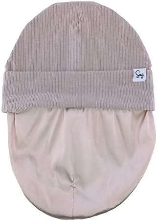 Jersey Beanie Hat for Newborn Baby Boys Girls Silky Satin Lined Hats Bonnet Toddler Infant Little Kids Beanies Caps - Image 5