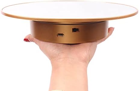 Motorized Rotating Display Stand - 25CM/8KG 360 Electronic Turntable for Mannequin Head & Wigs, 16''x14.5'' in, 25.6 Ounce by RPSSIGN