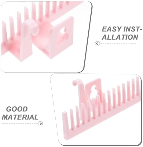 FRCOLOR Wig Holder Rack Detachable Wig Display Rack for Hair Extensions Braiding Hair and Storage Wall-Mounted Salon Storage Shelf for Store Home Use 11.81 X 2.36 X 1.61 in - Image 4