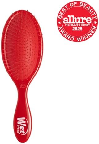 Wet Brush Original Detangler Hair Brush, Poppy Red, For All Hair Textures - Image 2