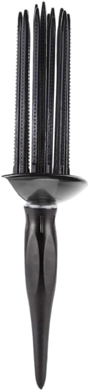 Curl Defining Round Brush Curly Hair Comb, Travel-friendly Styling Tool for Beautiful Curls (black) by Unknown