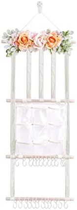 cherrboll Hair Bows Holder Headband Organizer for Girls, Hair Clips Hanger Storage with Hooks, Wall Hanging Decor for Nursery Room - Image 7