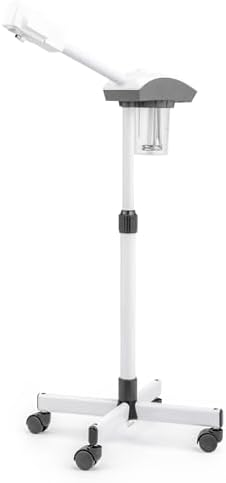 Winado Professional Facial Steamer Machine, Esthetician Steamer Humidifier Face Spa, Hot Ionic Mist Face Steamer for Home Beauty Salon, Personal Skin Care Deep Cleaning, White by Winado