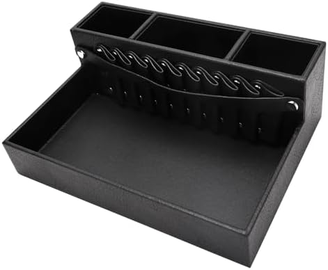 Barber Storage Box,Hairdressing Tool Holder, Multifunctional Detachable Large Storage Box, Shear Holder PU Leather Salon Scissors Holder, Hair Cutting Tools Storage Case for Barber Accessories(Small) - Image 5