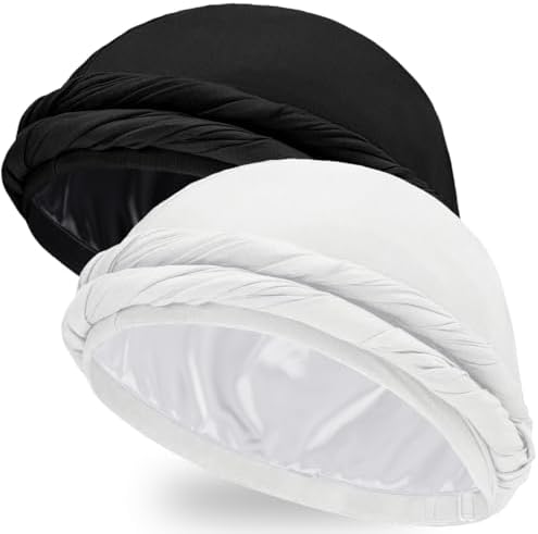 Ababalaya Upgraded Satin Lined Halo Turban Wave Cap by Ababalaya