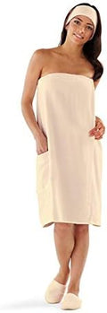 Boca Terry Towel Wrap for Women, 100% Cotton Spa Bath Wrap with Snaps by BocaTerryRobes
