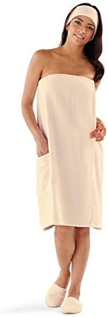 Boca Terry Towel Wrap for Women, 100% Cotton Spa Bath Wrap with Snaps by BocaTerryRobes