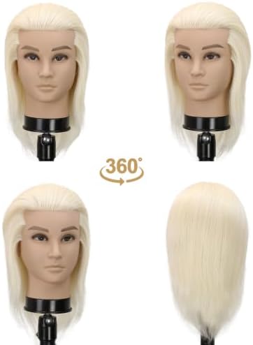 barber mannequin head male (White) - Image 3