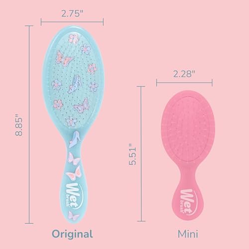 Wet Brush Disney Princess Cinderella Original Detangler Hair Brush, Pain-Free Knot Removal, Flexible Bristles Detangle Wet or Dry Strands, Works on All Hair Types, Ergonomic Handle, Reduces Breakage - Image 4