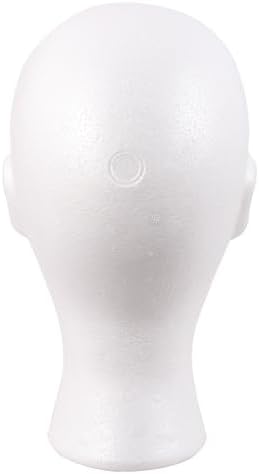 MapofBeauty Wig Display Styling Hat Storage Lightweight DIY Wig Head, White - Image 5