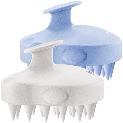 HEETA 2-Pack Large Scalp Massager Scrubber Shampoo Brush for Hair Growth by HEETA