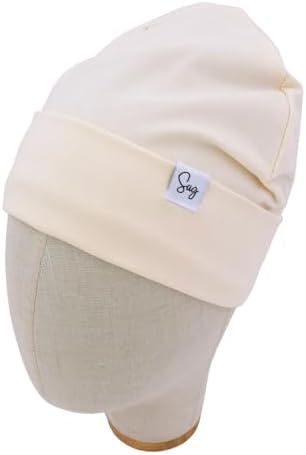 Jersey Beanie Hat for Newborn Baby Boys Girls Silky Satin Lined Hats Bonnet Toddler Infant Little Kids Beanies Caps - Image 2