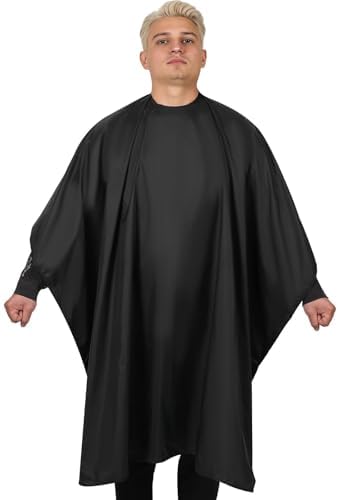 Waterproof Barber Cape 51"x59" Anti-Static Salon Cape with Adjustable Snap Closure for Hairdressing - Image 3