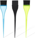 3 Piece Hair Dye Brush Set Reusable Color Tint Applicator Brushes Professional Color Brushes Hair Stylist Supplies for Salon Home DIY Tools(Black, Green, Blue) by Unknown