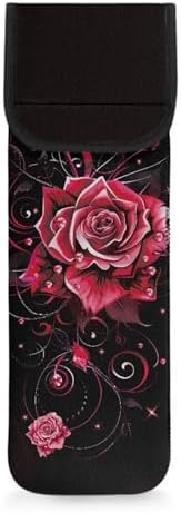 Ohuysud Rose Print Curling Iron Holder Bag Heat Resistant Neoprene Curling Iron Storage Bag Portable Straightener Holder Bag Hair Tools Travel Case Bag Hair Accessories Organizer by Unknown