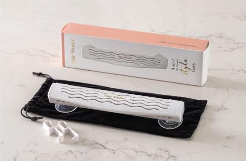 Hair Works 4-in-1 Hair Extension Style Caddy - Lightweight, Waterproof and Portable, This Hair Extension Holder Is Designed To Securely Hold Your Extensions While You Wash, Style, Pack and Store Them - Image 3