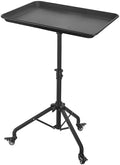 Salon Tray Cart Salon Rolling Tray, Tattoo Tray with Wheels Adjustable Height, Service Storage Tray Trolley for Beauty Clinic Spa by LWADALN