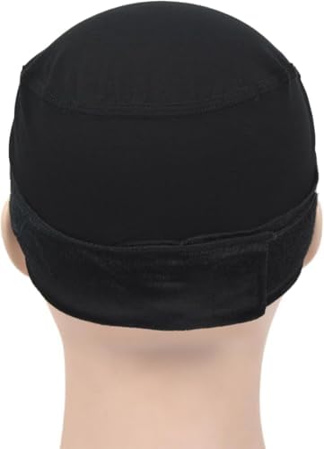 Wig Grip Cap for Women Non Slip with Wig Grip Band 2-in-1 Adjustable Bamboo Fiber Wig Caps for Women (Black) - Image 5