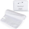 SimpleField Large Microfiber Hair Towel Wrap (27x40 Inches) for Women, Anti-Frizz Flat Rectangle Drying Towel with Full Hair Coverage Design, Elastic Band for Long, Curly and Thick Hair (Bright White) by SimpleField