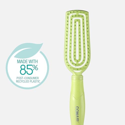 Conair Scalp Care Detangling hairbrush - Curly Hair Brush - Scalp Massager - hairbrushes for women & men - detangler for all lengths - can use wet or dry - Slim - Image 2