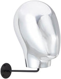Silver Wall Mount Wig Head, Wall Mounted Mannequin Head for Wigs, Mannequin Head Wall Mount Wig Stand for Caps, Hanging Mannequin Head Model Wig Holder for Hats by Unknown