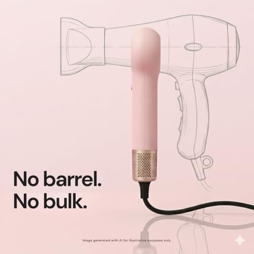 L'ANGE HAIR Axia HaloRing Ionic Hair Dryer | High Speed Professional Blow Dryer for Smooth, Frizz-Free Styles | Lightweight Brushless Motor with Concentrator & Wall Mount | 4 Heat Settings | Purple - Image 2