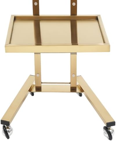 2 Tier Metal Rolling Cart, Foldable Utility Carts, Salon Tray Trolley - Image 6