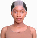 Lace Wig Grip Cap for Women 4x5 Transparent Lace Reusable Wig Caps, Wig Grip Band for Lace Front Wigs to Keep Wigs in Place, Adjustable Non Slip Wig Cap with Grip Band for Glueless Wig (Black) by PrudenpHair