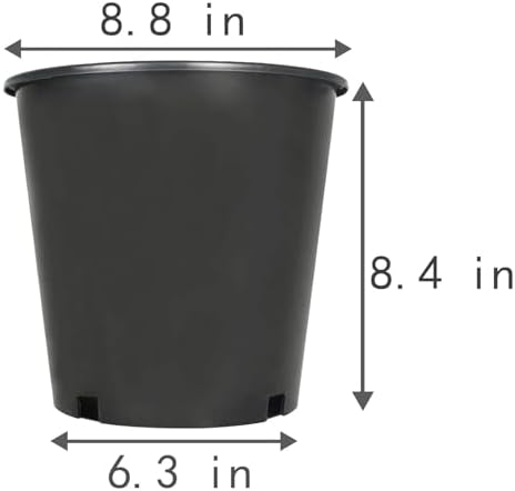 2 Gallon Nursery Pot 10-Pack Plastic Garden Planter Pots - Image 6