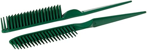 CocoBlack Naturals 3 Row Styling Comb For Detangling, Defining And Separating Curls (Green) - Image 4