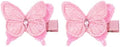 2 Pcs Butterfly Hair Clips for Girls, Fully Lined, Pink by Pinkoriart