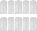 10 Pieces Wig Hair Extension Storage Bag, Dust-Proof Wigs Pouch Organizer Protect for Professional Hair Extensions with Nylon Wig Caps (White) by Unknown