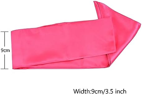 Wig Grip Band Soft Satin Scarf Fashion Headbands for Lace Frontal Wigs Fixing, Makeup, Sports, Yoga, Facial (1 Pcs, Pink) - Image 4