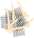 20 Pieces Wig Combs Wig Clips Wig Combs to Secure Wig 7-teeth Wig Accessories Tools For Making Wig Caps Wig Comb (Beige,20 Pcs)) by JIUSERLU