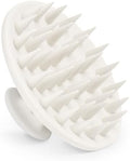 Meartchy Silicone Scalp Massager Shampoo Brush, Scalp Brush for Hair Growth & Dandruff Removal, Hair Scrubber Scalp Stimulator Exfoliator Brush with Soft Bristles for Wet Dry Scalp Care (White) by Meartchy