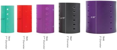DONNA Rollers 1.75” – 12-Pack Plastic Hair Rollers for Heatless Styling, Large Snap-On Curlers for Smooth Curls & Volume, Reusable Clip-Style Rollers for Women, Durable Salon Hair Rollers, Purple - Image 6