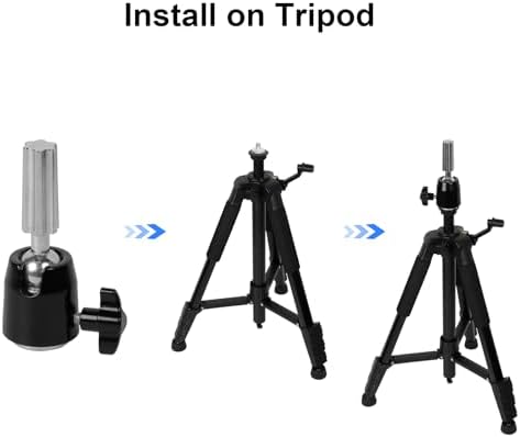 Mannequin Head Tripod Adapter, Metal Wig Stand Mount with 3/8" Thread - Image 5