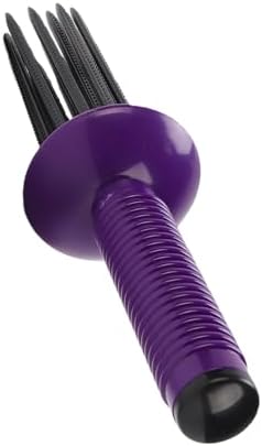 GOWENIC Curling Roll Comb, Non Slip Grip Hair Fluffy Styling Curler, Volumizing Styling Tool for All Hair Type, Purple, Curling Comb for Curly - Image 3