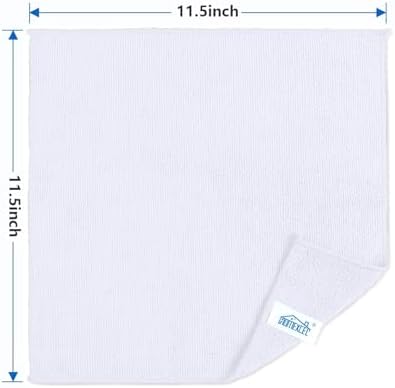 HOMEXCEL 100PK Microfiber Cleaning Cloth, Cleaning Rag for Home, 11.5x11.5 - Image 7