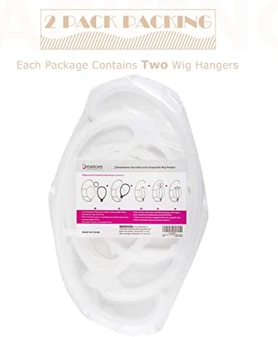 Dreamlover Wig Hangers for Fast Drying Wig, 2 Sets - Image 2