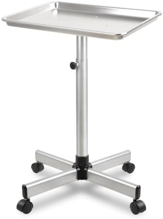 Salon Tray on Wheels, Salon Color Tray with Adjustable Height by lailelaodi