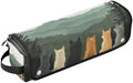 Hair Tools Travel Bag with Heat Resistant Mat Detachable 2-in-1 Curling Iron Travel Case Hot Tools Organizer for Straightener Flat Iron Cute Wolves Back and Green Mountain by WelcometoElliTarr