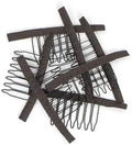 20 Pieces Wig Combs, 7-Teeth Wig Clips to Secure Wig (Brown) by JIUSERLU
